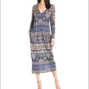 Lucky Brand midi printed dress